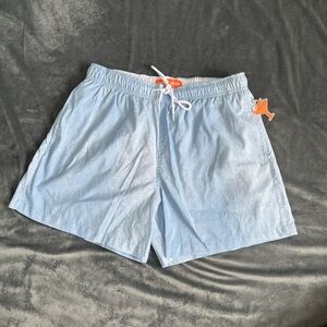 NWT Happy Hour Light Blue Swim Shorts